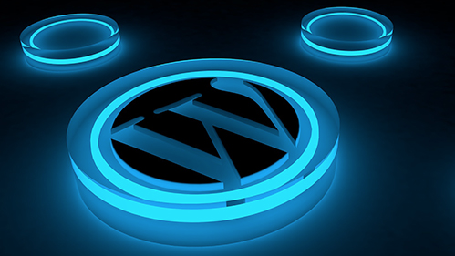 WordPress logo as start button